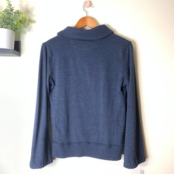 Converse One Star Blue Roll Collar Sweatshirt Size Medium - Picture 2 of 8